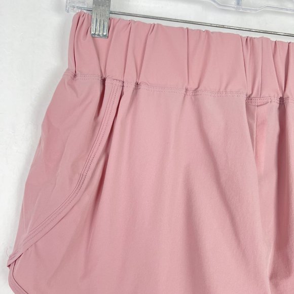 NWT HALARA High Waisted Dolphin Hem Casual Shorts 2" Pink Size Small S NEW - Picture 10 of 12